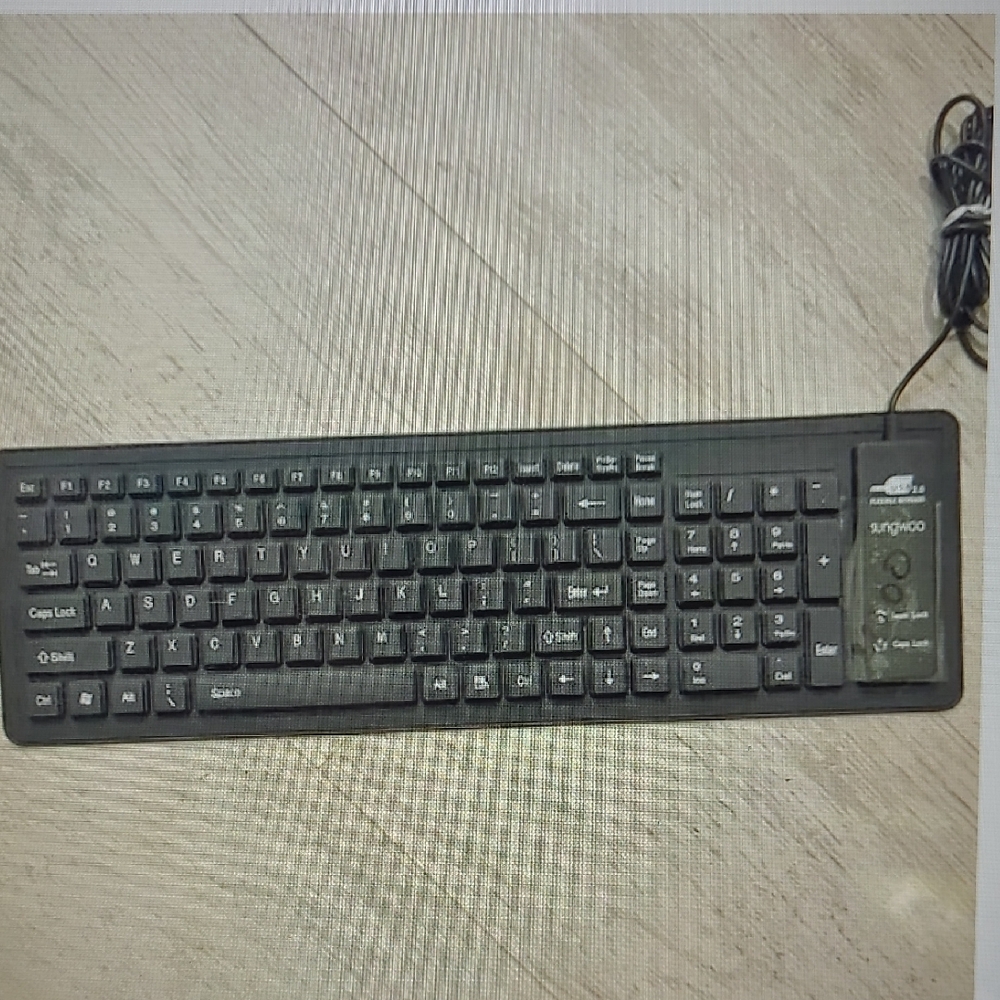 Sungwoo USB 2.0 Flexible Keyboard Sz 16X5